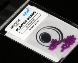 Plastic Beads, 2.8 mm, Matt Purple